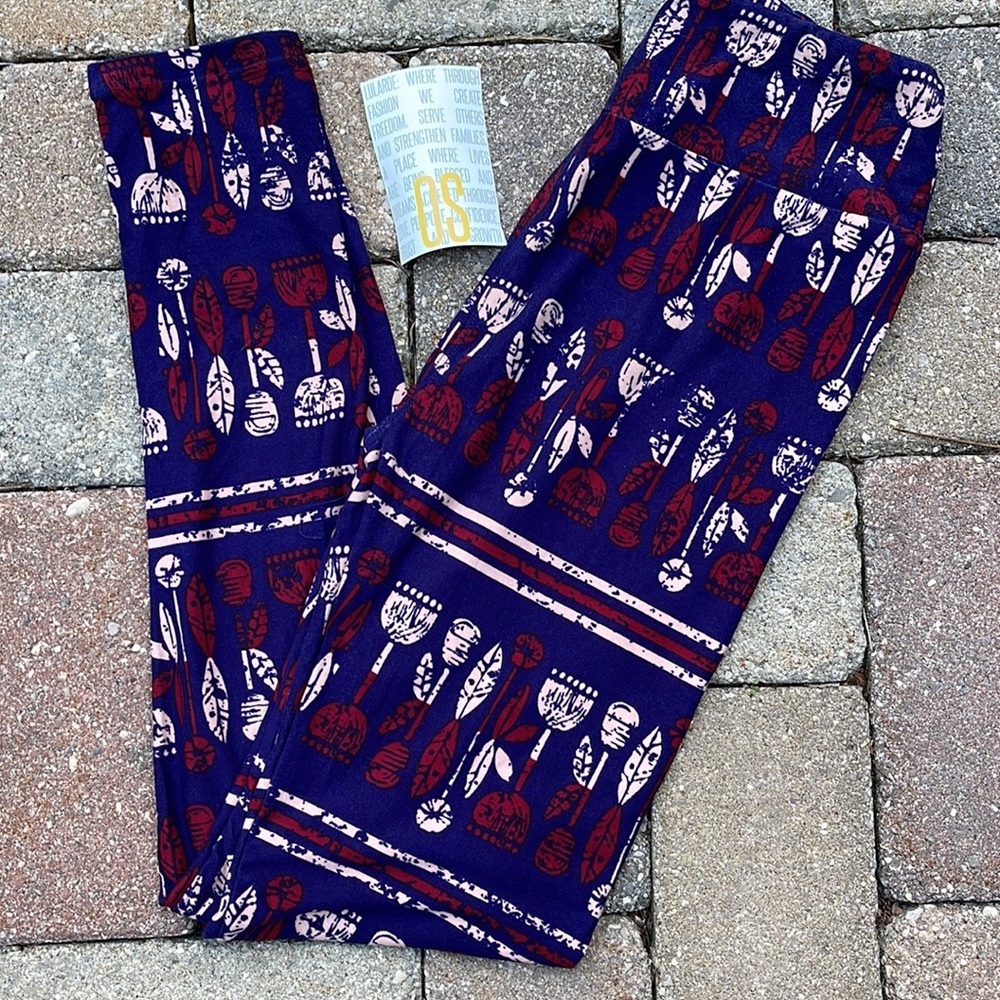 LuLaRoe OS One Size Floral Leggings NWT